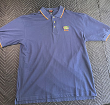 Florida Gators Polo Shirt Mens XL Blue Football Short Sleeve Golf Performance