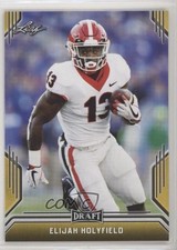 2019 Leaf Draft Gold Elijah Holyfield #29 0c6