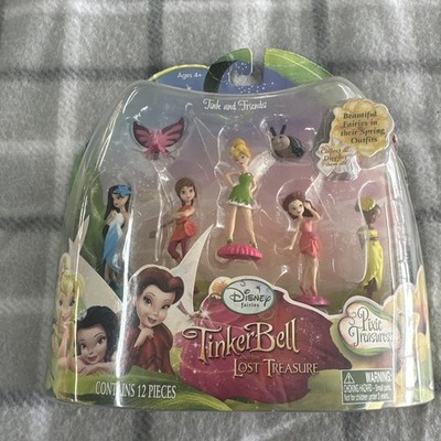 Jakks Disney Fairies Tinker Bell & the Lost Treasure Miniature Set 12 PC -RARE