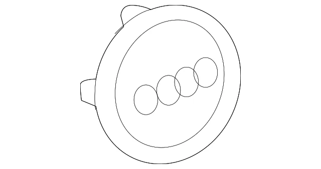 Tapa central original Audi 81A-601-170 Foto 4 de 4