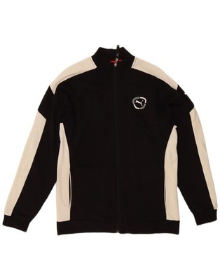 Puma Jungen Trainingsanzug Oberteil Jacke 15-16 Jahre schwarz Colourblock Baumwolle CK06