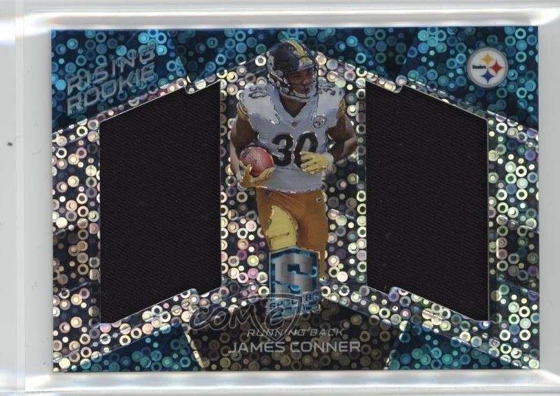 James Conner Panini Spectra Rising Rookie Dual Materials #16 Neon Blue