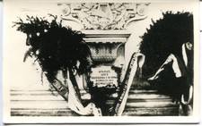 Poland Warszawa - Chopin Heart returned to Poland 1945  real photo size postcard