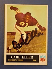 Autographed 1965vPhiladelphia Carl Eller Rookie Card #105 Vikings w/COA EX-MT. rookie card picture