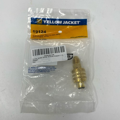#ad #ad Yellow Jacket 19124 Brass A2L 1 4quot; LH FFL to 1 4quot; RH MFL Hose Adapter Straight $16.96