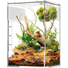 Jumping Spider Enclosure - Acrylic Terrarium Habitat for Spiders, Tarantulas, Sn