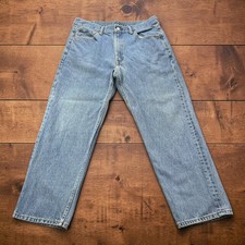 Levis 550 Relaxed Fit Tapered Leg Jeans Mens 36x30 Medium Wash Blue Denim