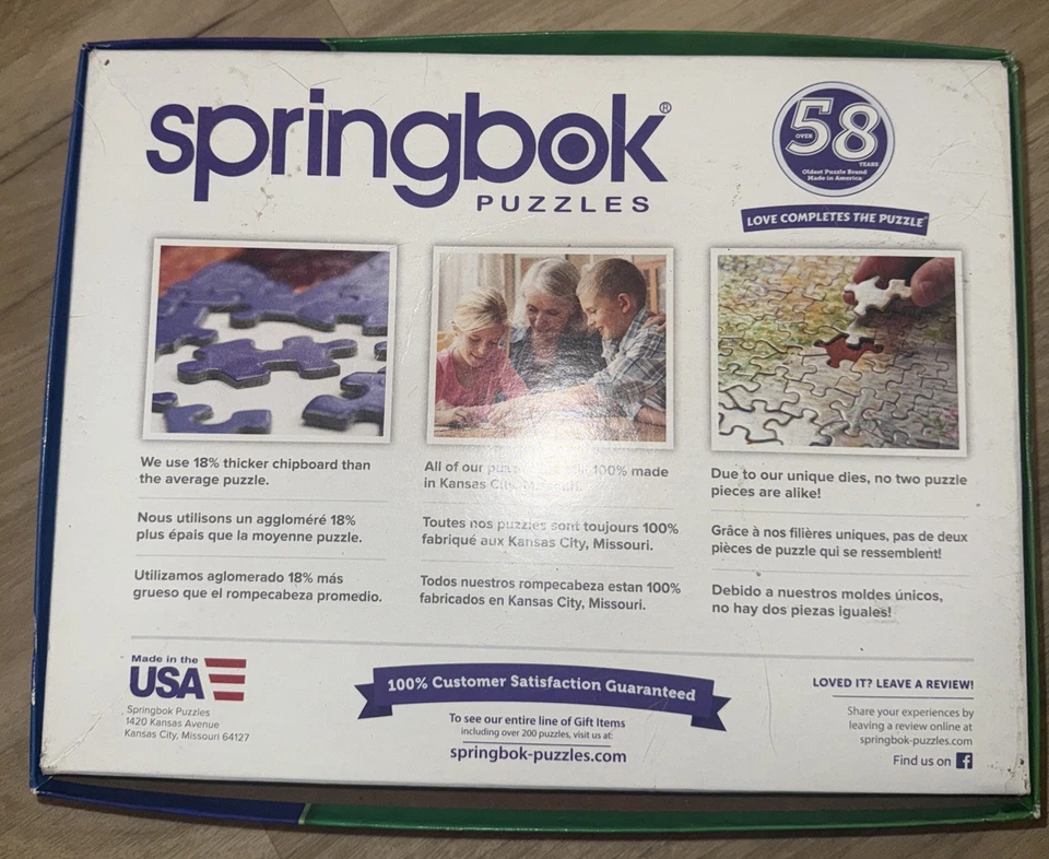Springbok's 500 Piece Jigsaw Puzzle Evening at the Lake - Made in USA SEALED - Image 3 of 4