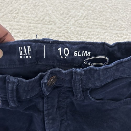 Gap Kids Girls Dark Blue Corduroy Pants Size 10 Slim - Picture 5 of 7