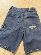 Southpole Denim Carpenter Shorts Mens 30 Baggy Y2K Hip Hop Workwear Blue