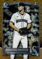 2025 Bowman Chrome Draft Mega Box Gold Refractors #BDC3 Kade Anderson 1st 10/50