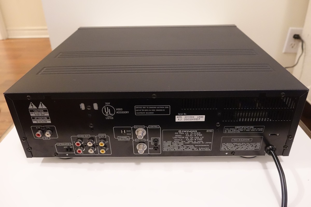 Pioneer Karaoke Laser Disc Player CLD-V710 Made in Japan 1990