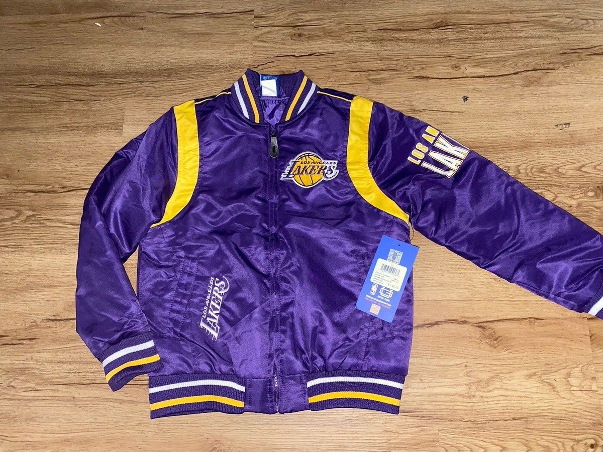 NBA ULTRA GAME YOUTH LOS ANGELES LAKERS FULL ZIP JACKET SIZE (8