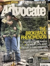 ADVOCATE MAGAZINE February  28th, 2006 Issue- Bagged (gay Interest)