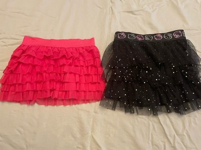 Girls Ruffle Skirts Size 6/6x Lot of 2 Circa and Hello Kitty