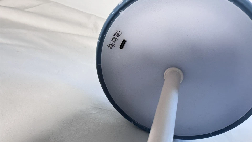 2025 John Derian Artist Target 10" Lâmpada de Acento Cogumelo Azul Recarregável NOVA - Imagem 3 de 4