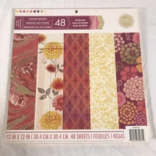Craft Smith Flower Market 12x12” Card stock Gold Foil 