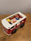 Vintage 1969 Fisher Price Little People Play Family Mini Bus #141 Figures Toy