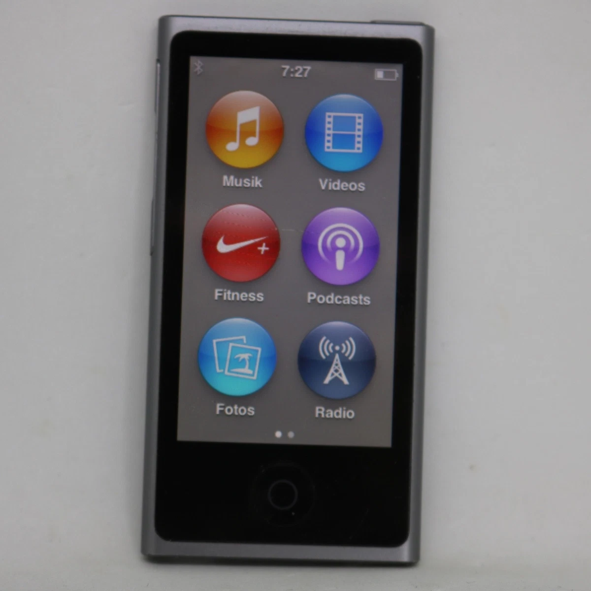 Apple iPod nano 7. Generation Grau (16GB) Bluetooth / MP3 Player / vom Händler