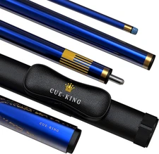 Premier Pool Cue 58" 20Oz 2 Piece with 9.5Mm Premium Tip and Leather Case, Pool 