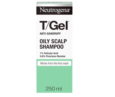 BRANDED Neutrogena T/Gel Anti Dandruff Shampoo for Oily Scalp and Hair, 250ml Daily UK