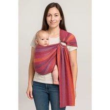 Hip Baby Wrap Ring Sling Carrier Multicolor Waffle Cotton Baby Carrier 8-35 lbs