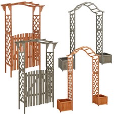 Rosenbogen Rankbogen Torbogen Holzbogen Tür Garten Rankgitter Rankhilfe Bogen DE