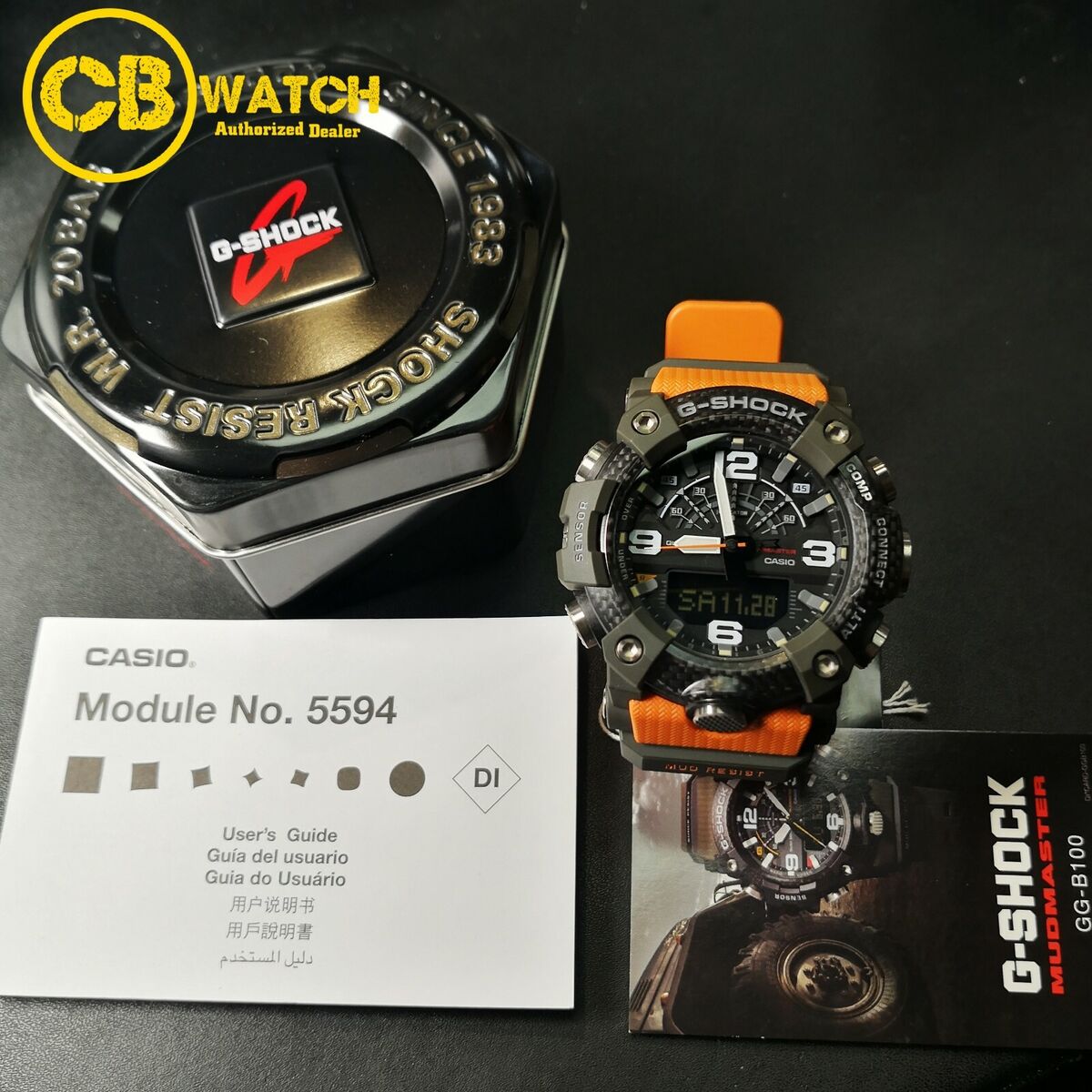 CASIO G-SHOCK GG-B100-1A9 MUDMASTER x CARBON QUAD SENSOR CASIO G-SHOCK GG-B100-1A9 MUDMASTER x CARBON QUAD SENSOR