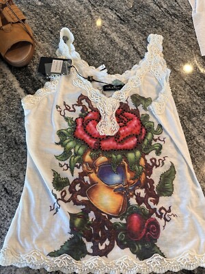 high end womens fashion tank top Etoile du monde golden size 3