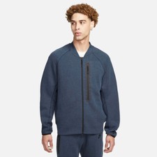 Nike Sportswear Tech Fleece Mens Bomber Jacket Size S Obsidian Black FB8008 473