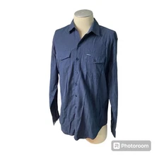 RRJ Rough Rider men's Jeans Shirt XL Button Down Regular Fit One-975