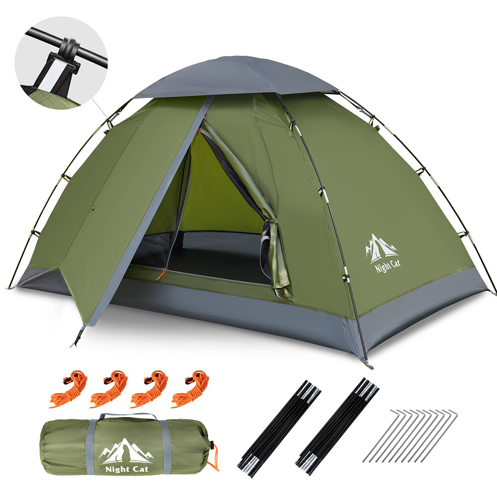 2-Person Instant Quick Setup Backpacking Tent Waterproof Outdoor Camping Fishing