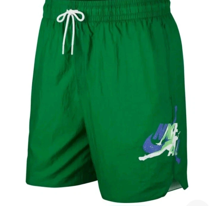 JORDAN JUMPMAN POOLSIDE MEN'S 22"SHORTS CZ8522 353 GREEN SIZES LG