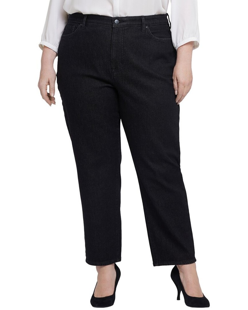 Nydj Boyfriend Vintage Black Ankle Crop Jean Women's
