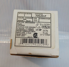 2 POLE 3 WIRE GROUNDING NYLON LOCKING PLUG LEVITON 70520-P