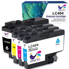 4 LC404 Ink Cartridge Compatible For Brother MFC-J1205W MFC-J1215W MFC-J1205W XL