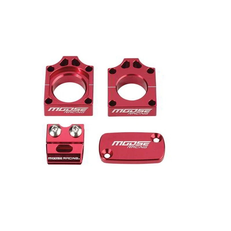 Moose Racing Bling Pack tarugo alumínio vermelho para Honda CRF250R 2004-2008 - Imagem 2 de 4