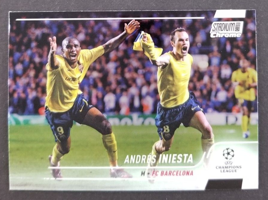 Andres Iniesta 2022 Topps Stadium Club Chrome Soccer Card #8 (NM)