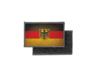 Patch Aufnäher Druck Badge Vintage Flagge Deutschland Deutsch Adler