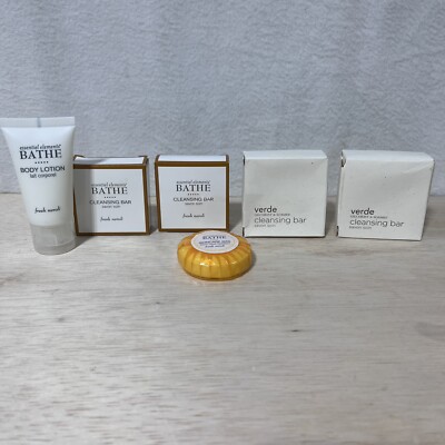 GILCHRIST & SOAMES LOT (6) ESSENTIEL ELEMENTS BATHE NEROLI VERDE TOILETRIES