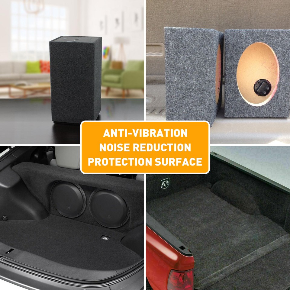 3㎡ Black Car speaker Underfelt carpet Fabric Underlay Floor Cabin