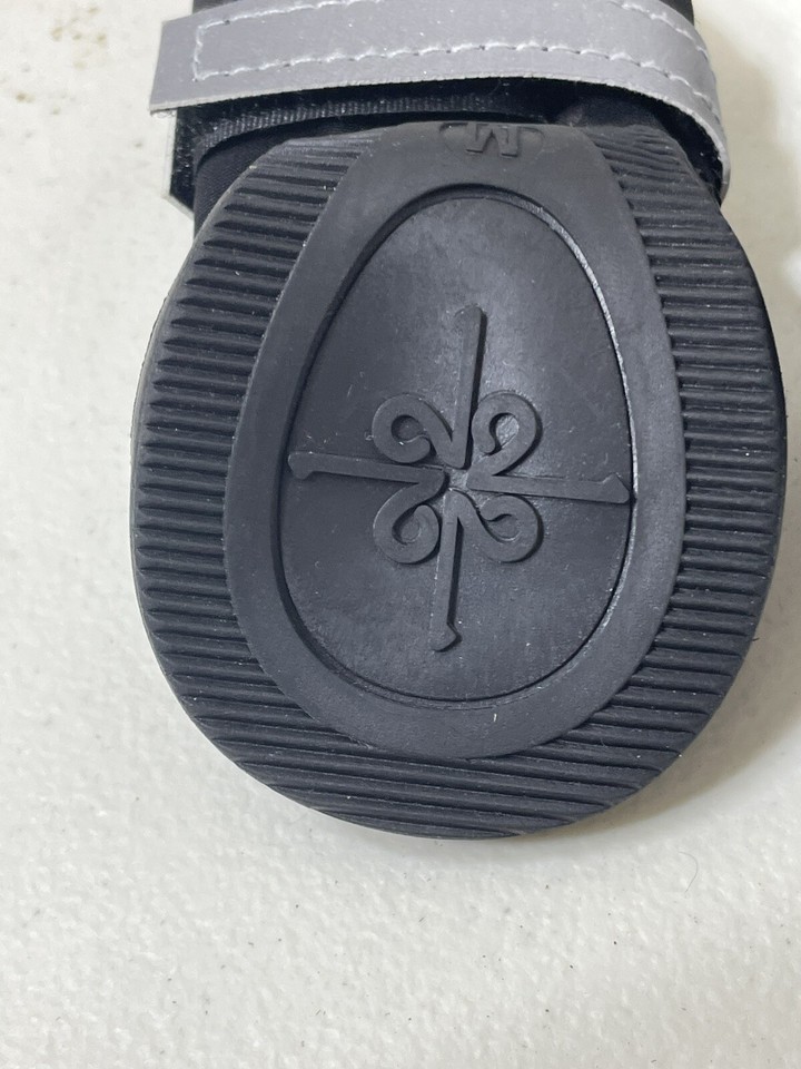 All Weather Black Dog Paw Shoes Boots Reflective Good2Go Medium