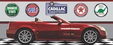 2006 CADILLAC XLR-V MAROON CAR GARAGE SCENE BANNER SIGN ART MURAL VARIOUS SIZES