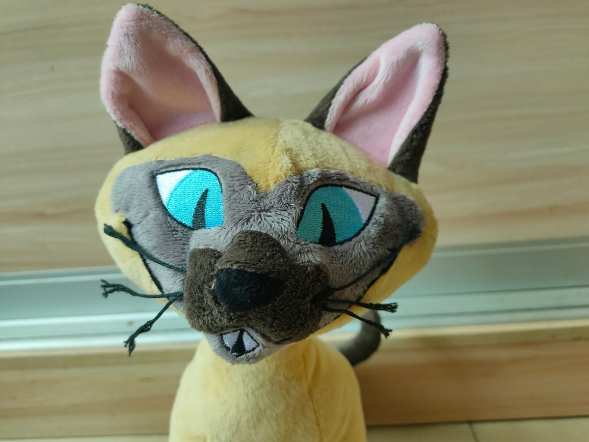 NEW Disney Store Si & Am Plush Siamese Cats Lady The Tramp Stuffed