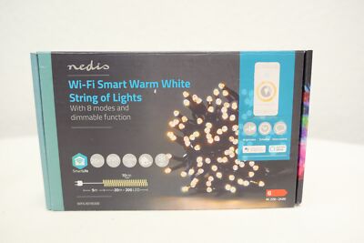Nedis SmartLife Dekorative LED Wi-Fi 20m Warmweiß Neu Rechnung MwSt