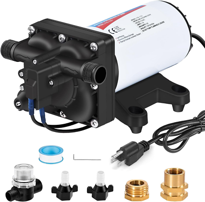 #ad Electric Water Transfer Pump 110V AC 5.5GPM 70PSI 110 Volt Water Pressure Diaph $132.99