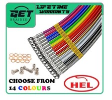 HEL Braided Stainless Brake Hoses Lines for Yamaha YZ450F 2011-2021