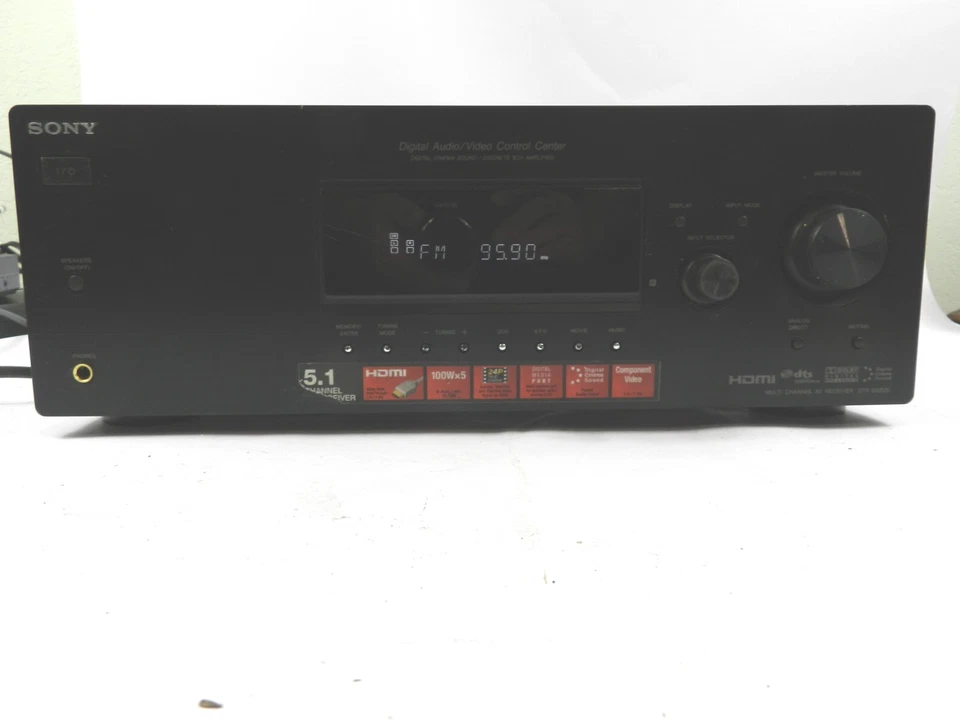 Receptor Dolby SONY STR-DG520 5.1 Canais 500 W HDMI Sem Controle Remoto REPARO DE PEÇAS D241 - Imagem 2 de 4