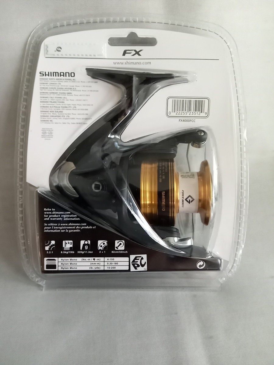 Shimano FX 4000 Spinning Fishing Reel FX4000FCC S-System Shimano FX 4000 Spinning Fishing Reel FX4000FCC S-System