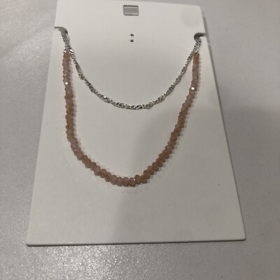 Beeline Fashion Jewelry Pink Beaded 2-Necklace Set